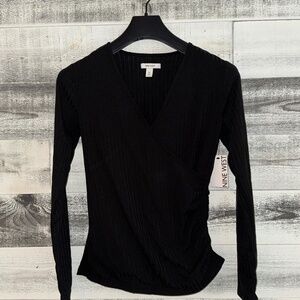 Nine West Ribbed Fashion Top X Small NWT